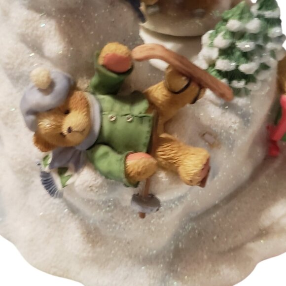 Priscilla Hillman Cherished Teddies Skaters Waltz Action Winds up Music - Picture 4 of 14